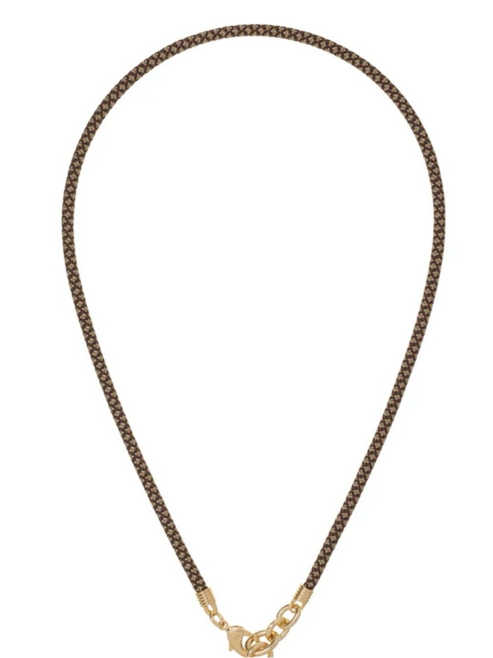 ROXANNE ASSOULIN The Happy Cord Charm Necklace blood buckwheat* Without Charm